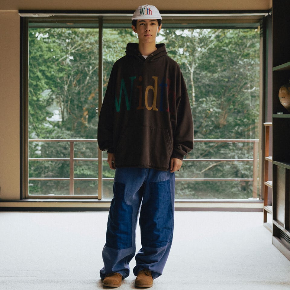 連帽上衣 Width Print Hoodie