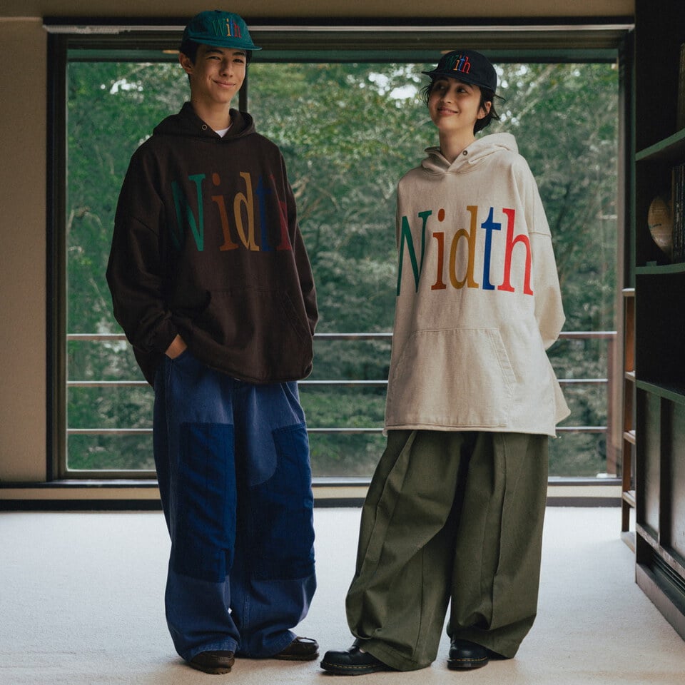 連帽上衣 Width Print Hoodie