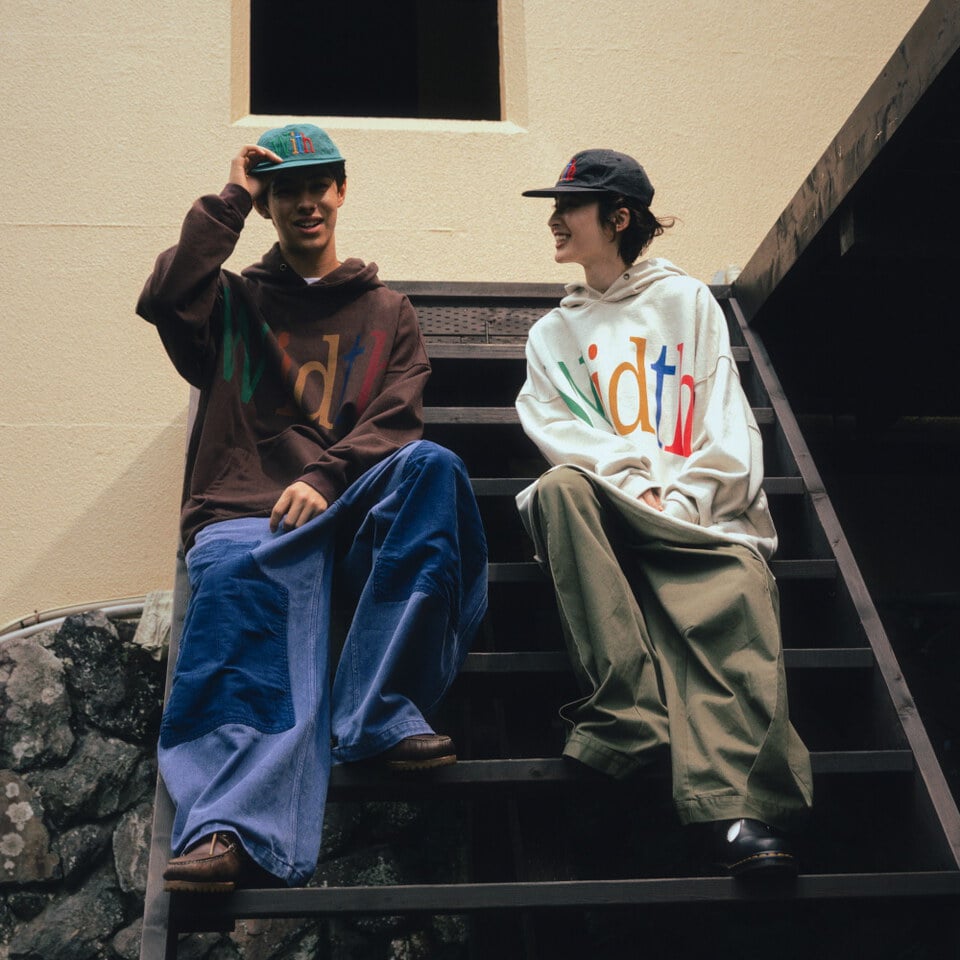 連帽上衣 Width Print Hoodie