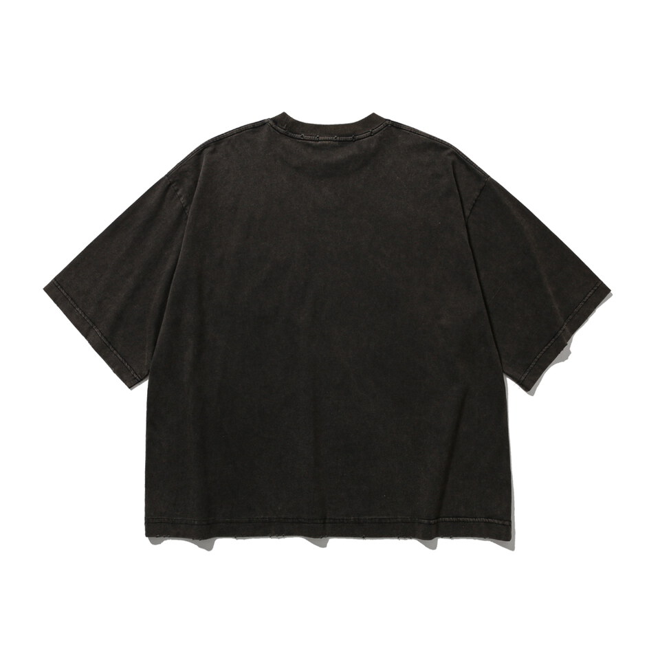 水洗口袋Tee Washed Wide Pocket Crop Tee