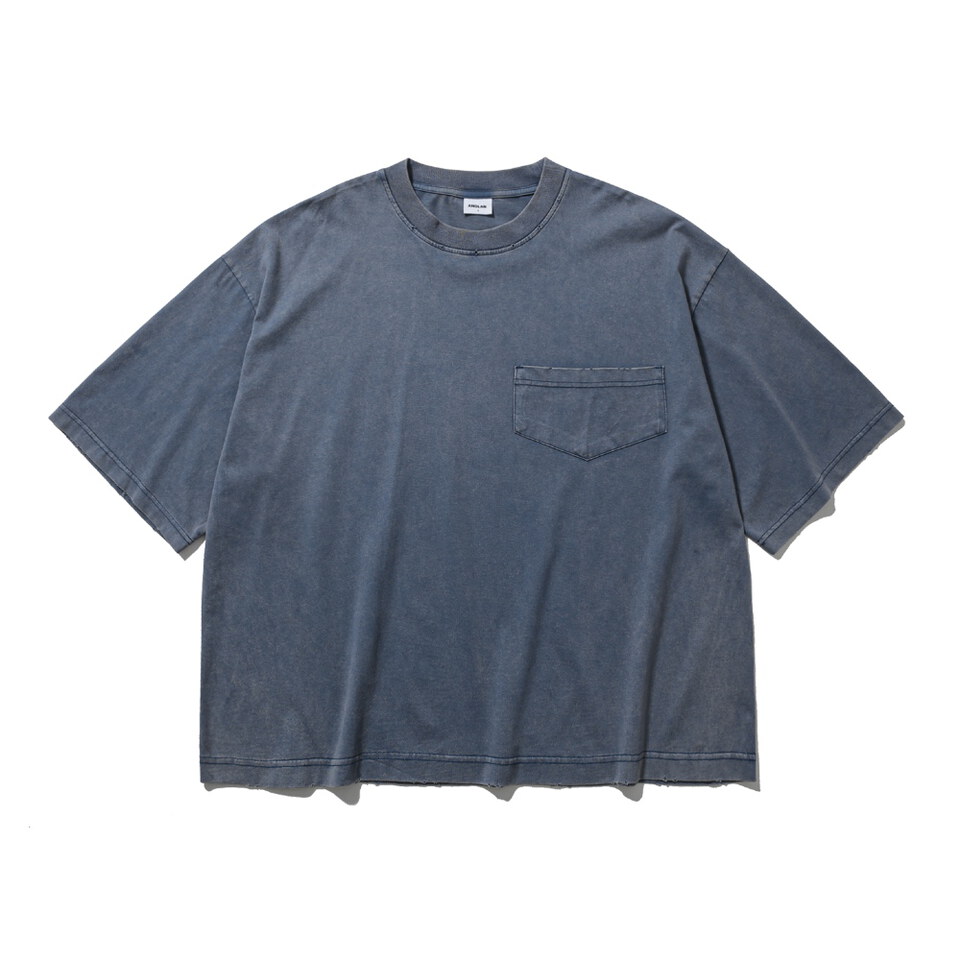水洗口袋Tee Washed Wide Pocket Crop Tee