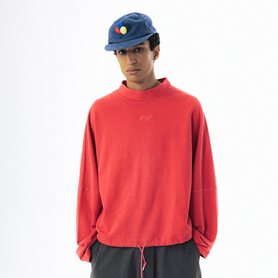 高領大學Tee Pigment High-Neck Sweat Shirt