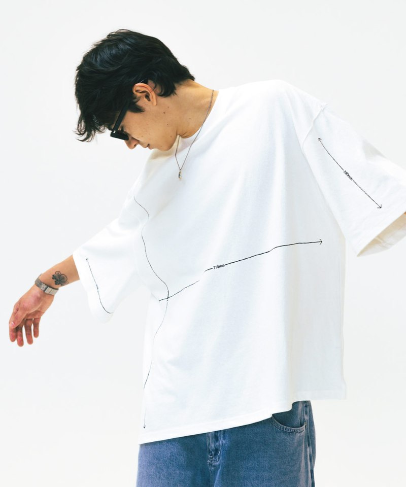 AGL0101-252 落肩印花Tee Size Graphic Half Tee