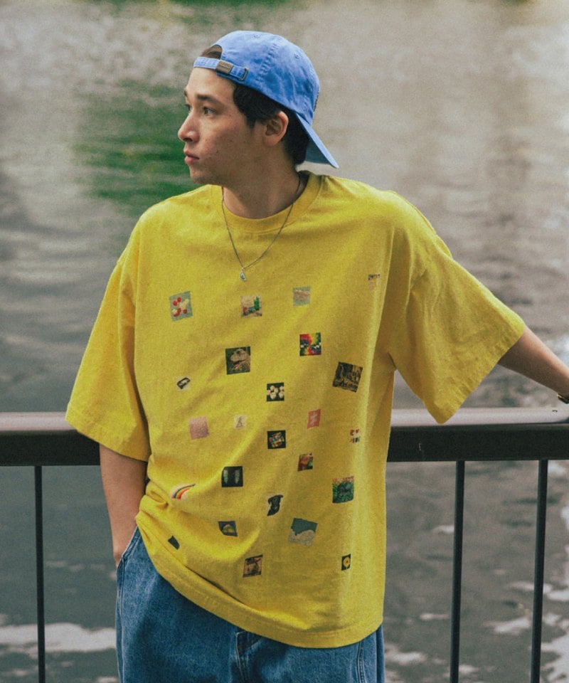 AGL0104-252 圖像拼貼短T Picture Collage Half Tee