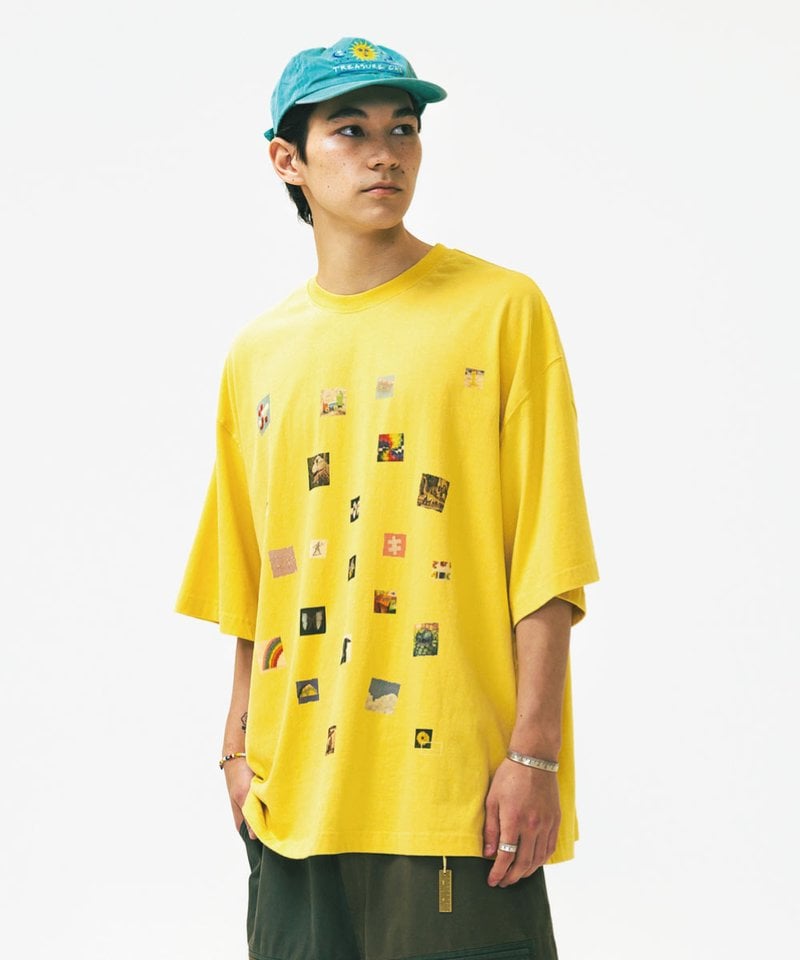 AGL0104-252 圖像拼貼短T Picture Collage Half Tee