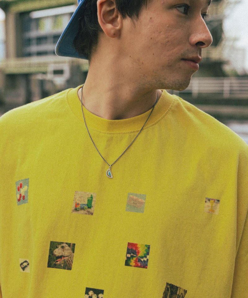AGL0104-252 圖像拼貼短T Picture Collage Half Tee
