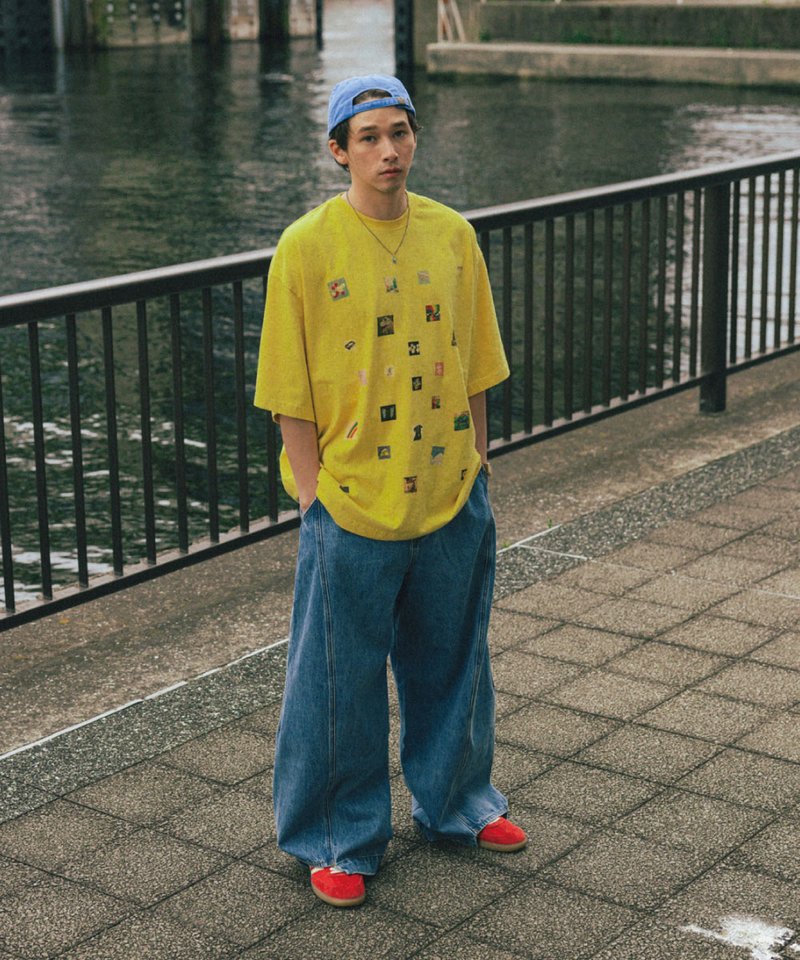 AGL0104-252 圖像拼貼短T Picture Collage Half Tee