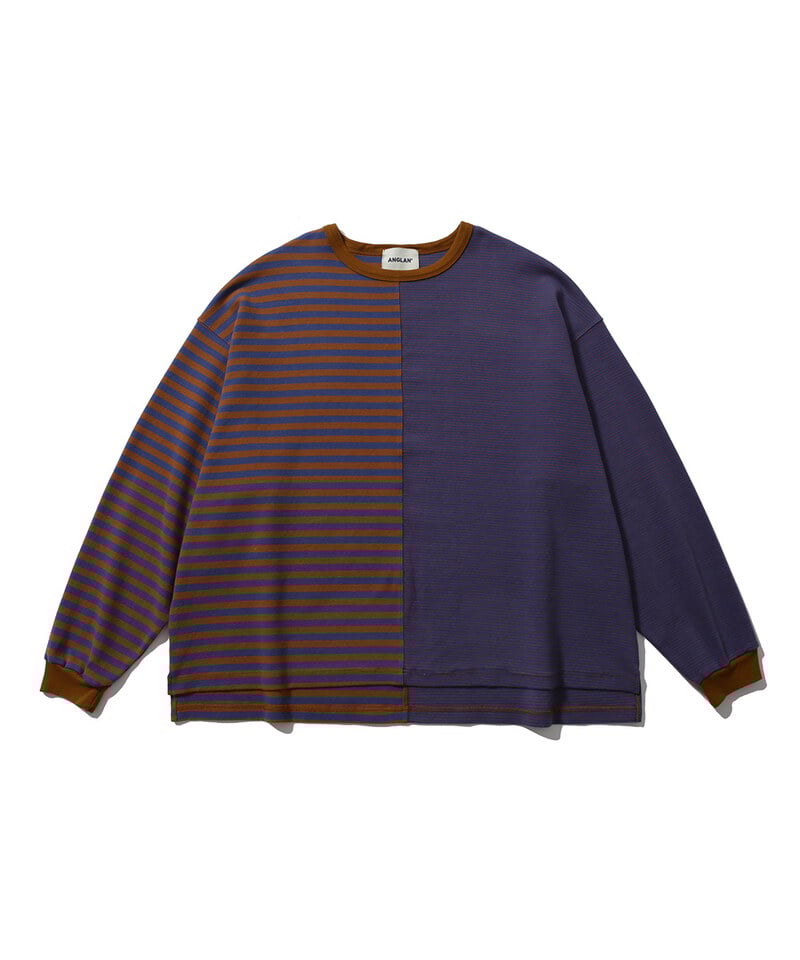 AGL0109-252 拼接條紋上衣 Mixed Stripe Long Sleeve