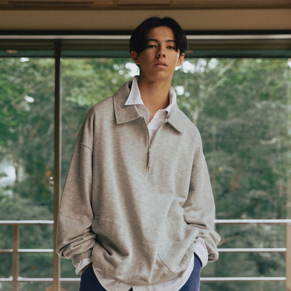 AGL0111-252 雙口袋大學TEE Boxing Pocket Collar Sweat Shirt