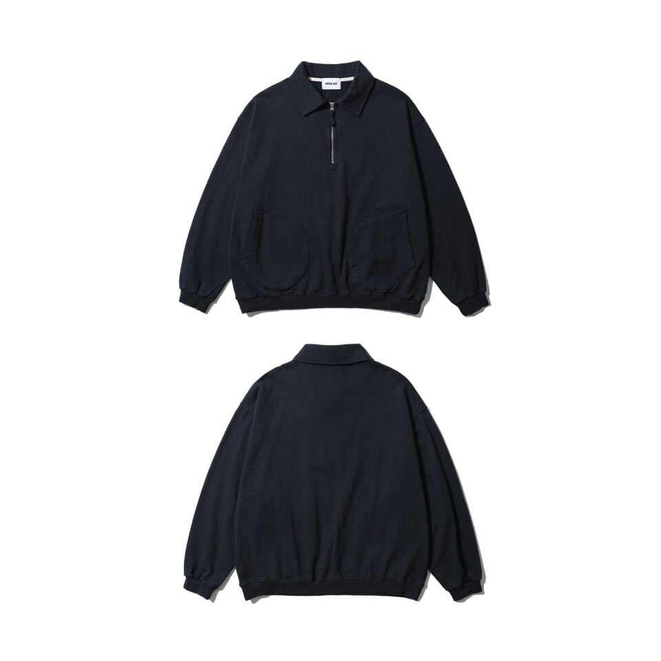 AGL0111-252 雙口袋大學TEE Boxing Pocket Collar Sweat Shirt