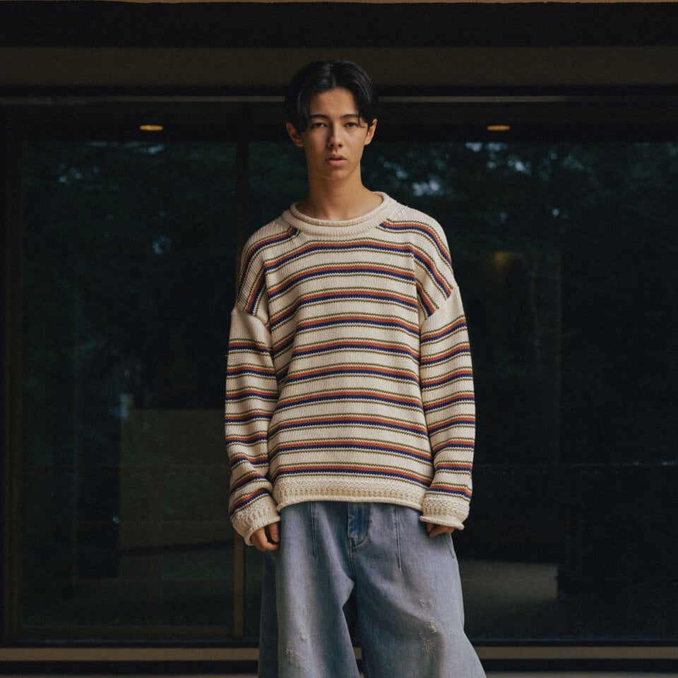 AGL0113-252 條紋毛衣 Multi Colored Stripe Sweater