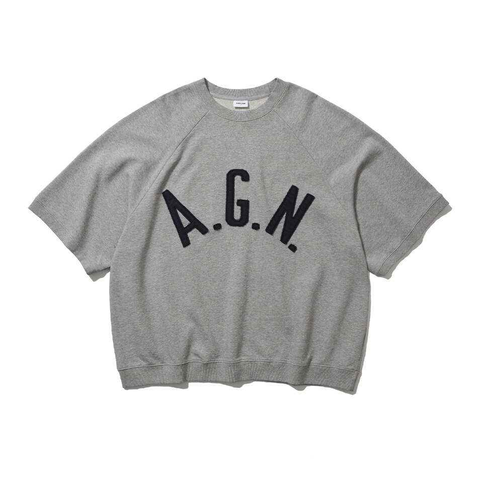 貼布短袖上衣 Applique Raglan Half Sweat Shirt