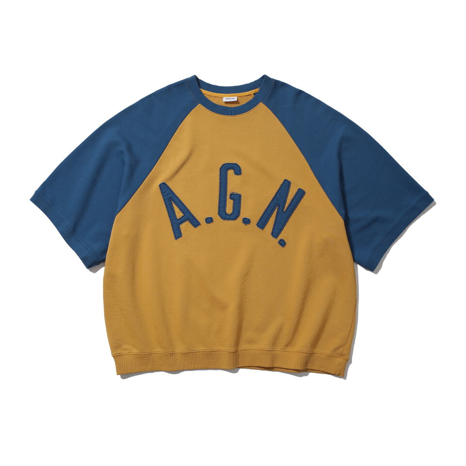 貼布短袖上衣 Applique Raglan Half Sweat Shirt