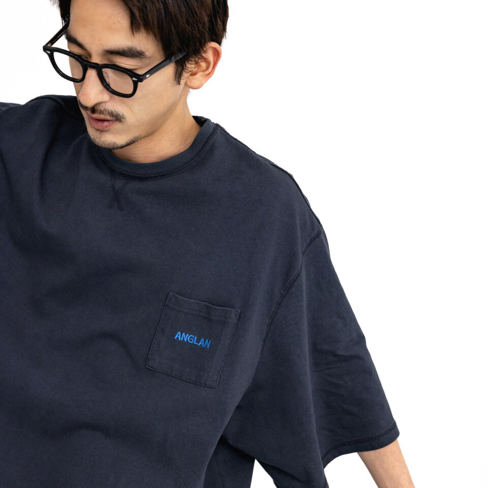 水洗刺繡口袋T Washed Embroidered Pocket Tee