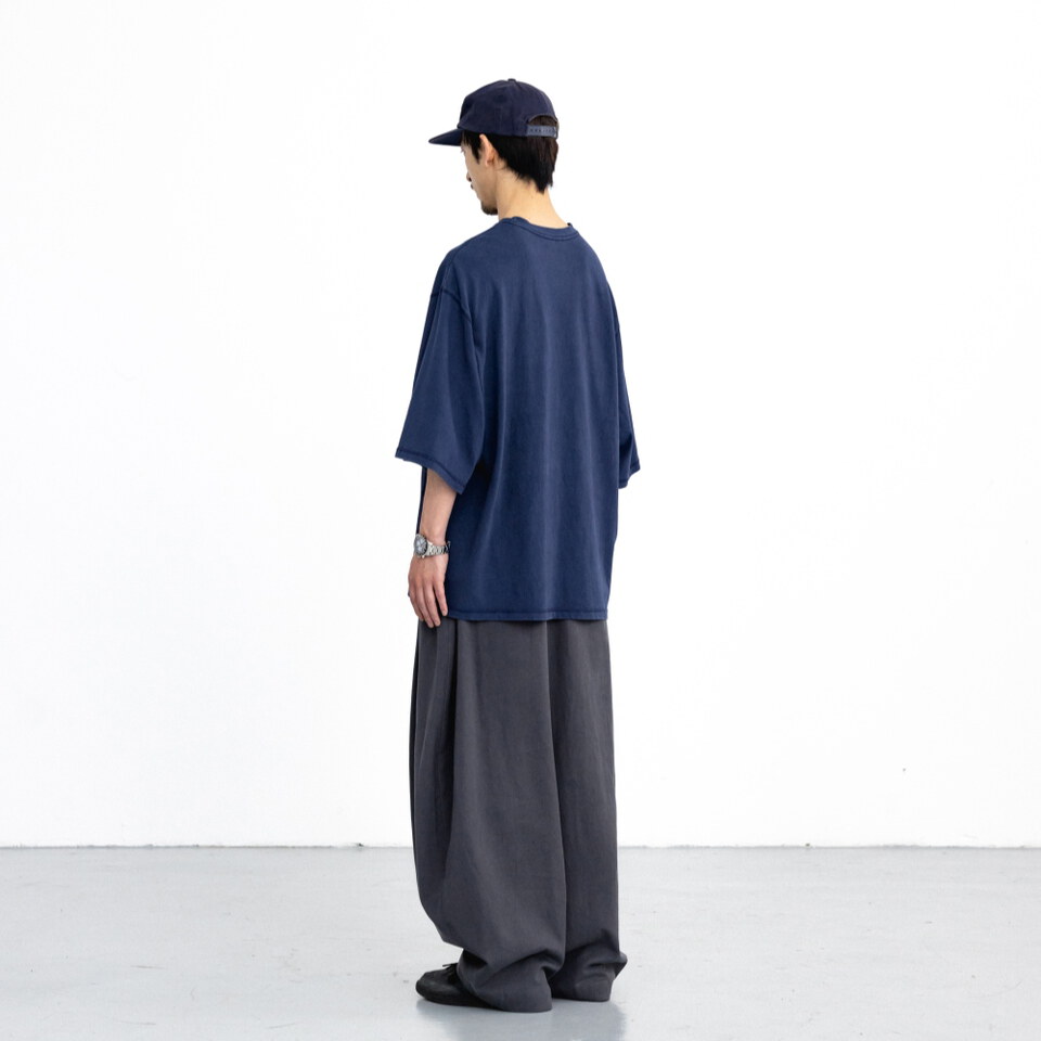 水洗刺繡口袋T Washed Embroidered Pocket Tee
