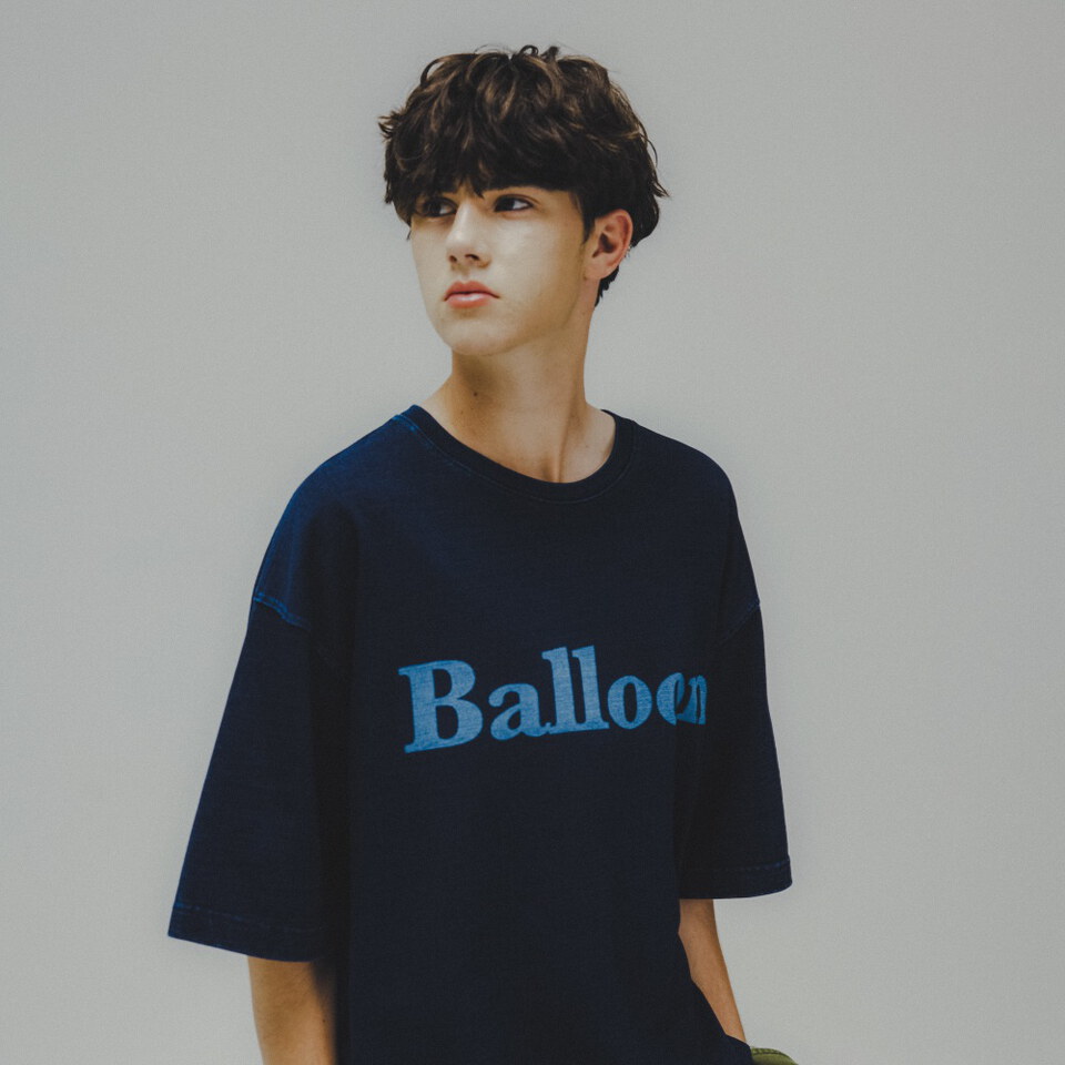 牛仔短Tee Balloon Denim Tee