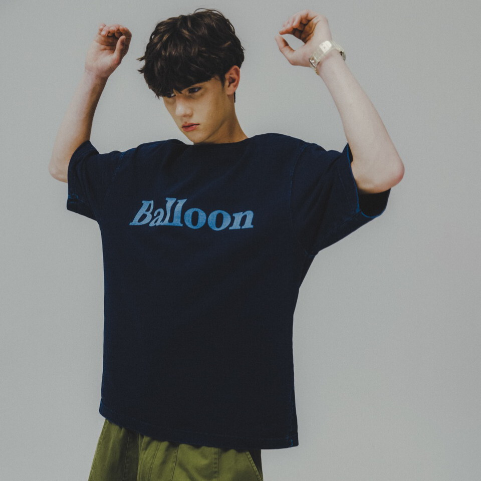 牛仔短Tee Balloon Denim Tee