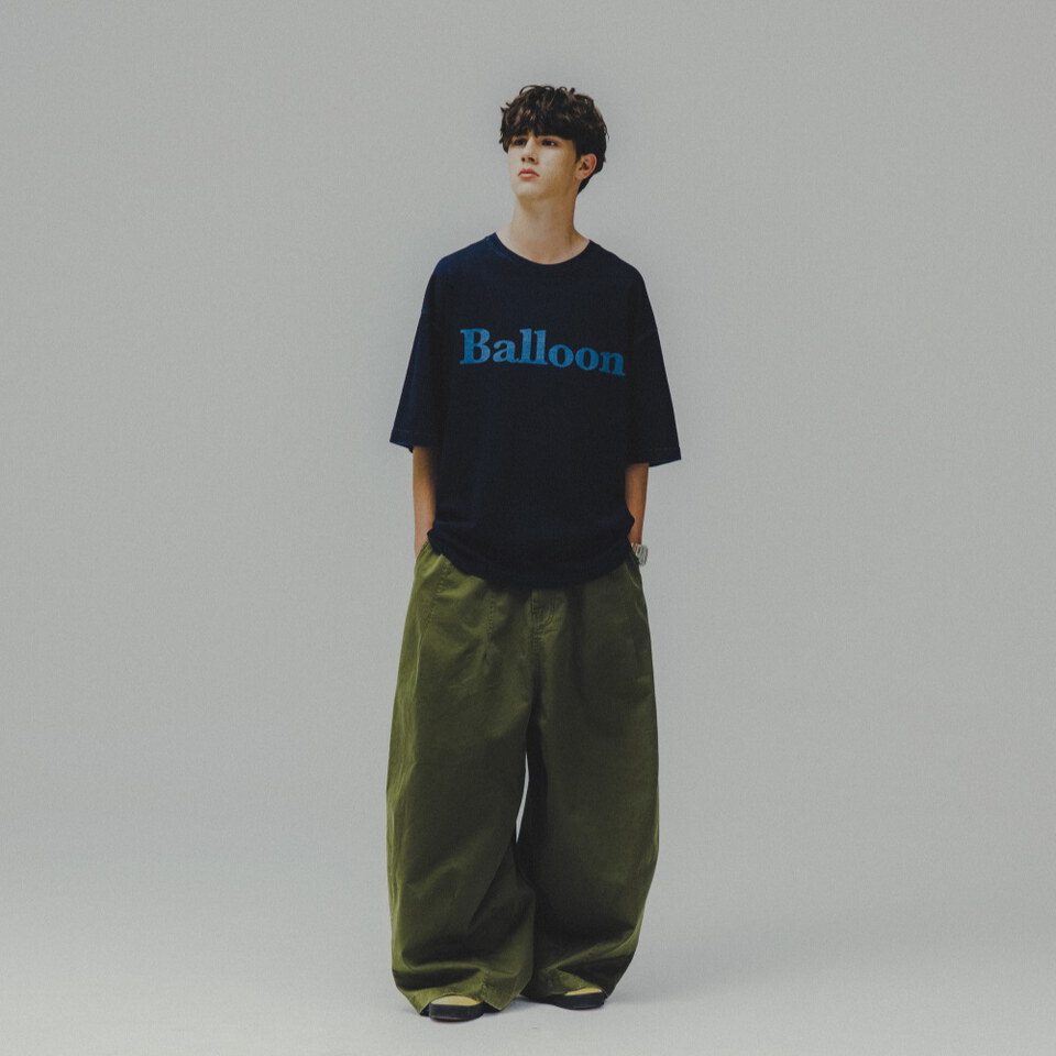 牛仔短Tee Balloon Denim Tee