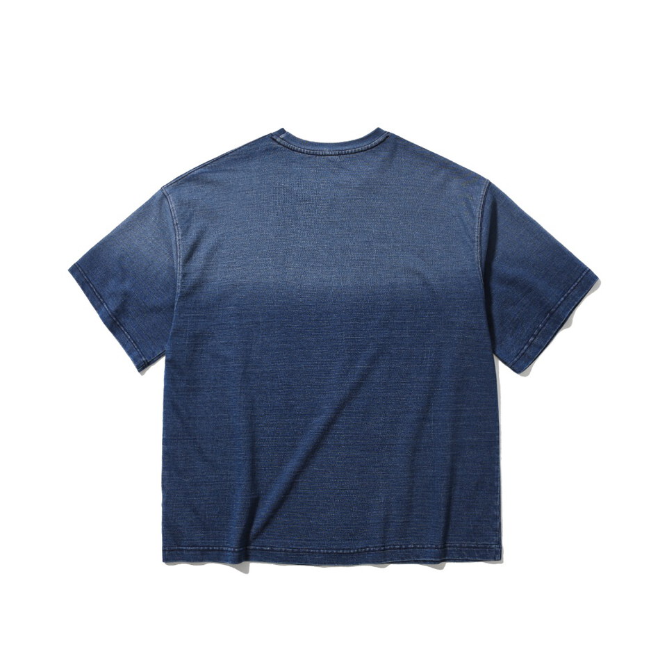 太陽圖案短Tee Graphic Denim Tee