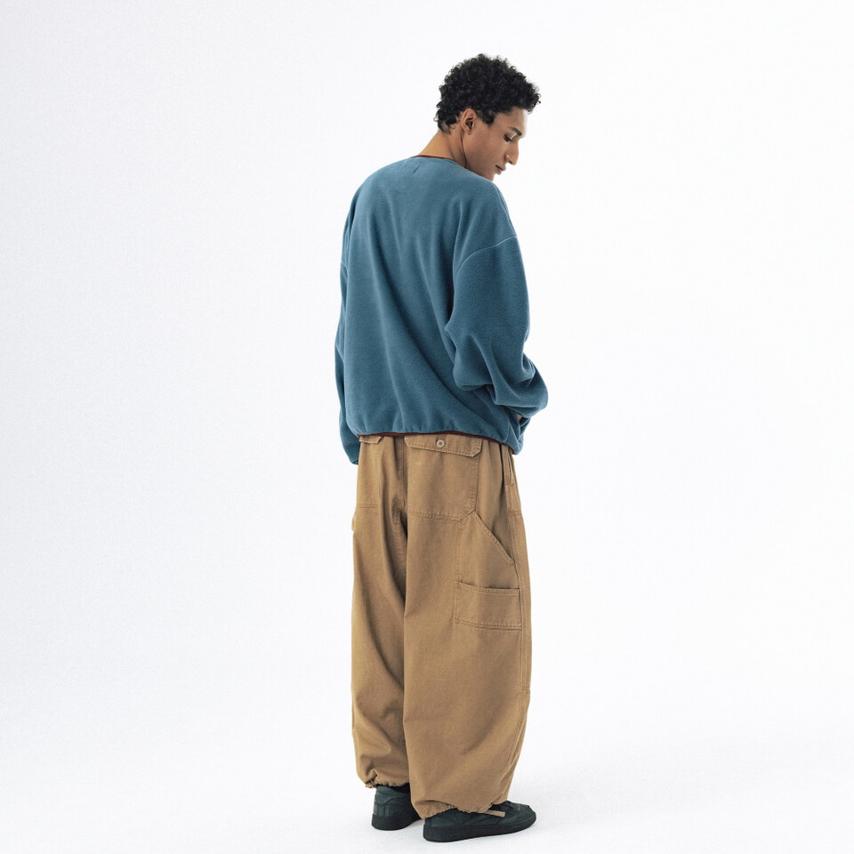 刷毛套頭上衣 Two-Tone Fleece Pullover