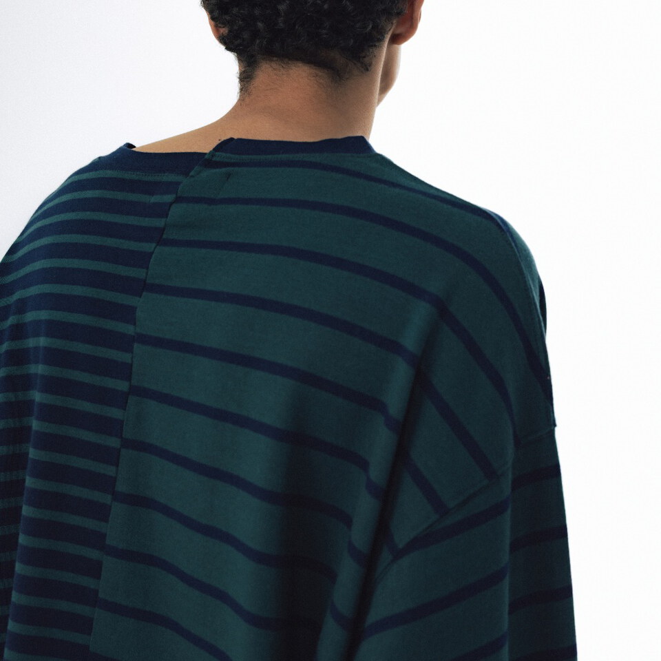 條紋上衣 Unbalanced Stripe Long Sleeve
