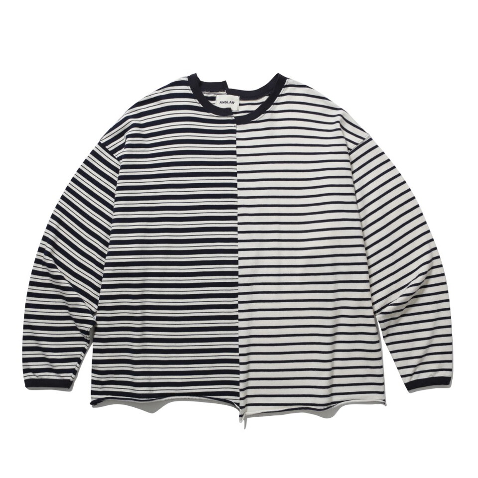 條紋上衣 Unbalanced Stripe Long Sleeve
