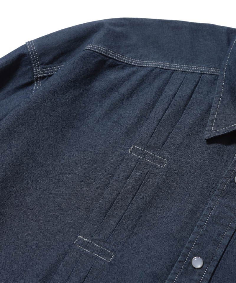 AGL0203-252 立體摺線襯衫 Pleated Chambray Shirt