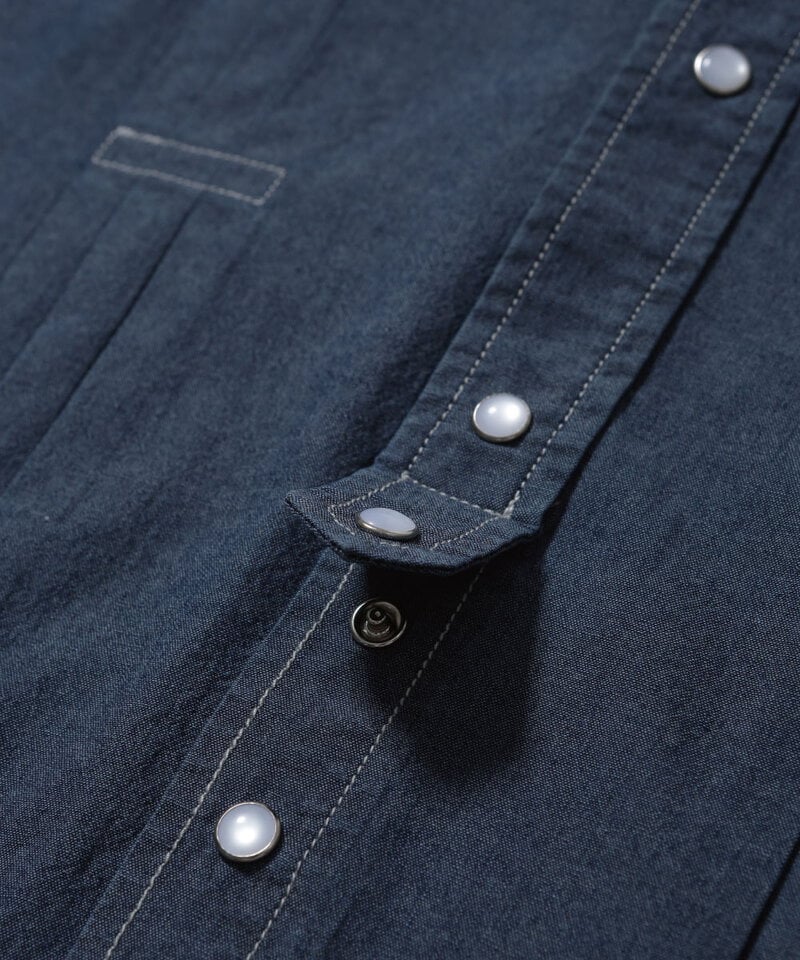 AGL0203-252 立體摺線襯衫 Pleated Chambray Shirt
