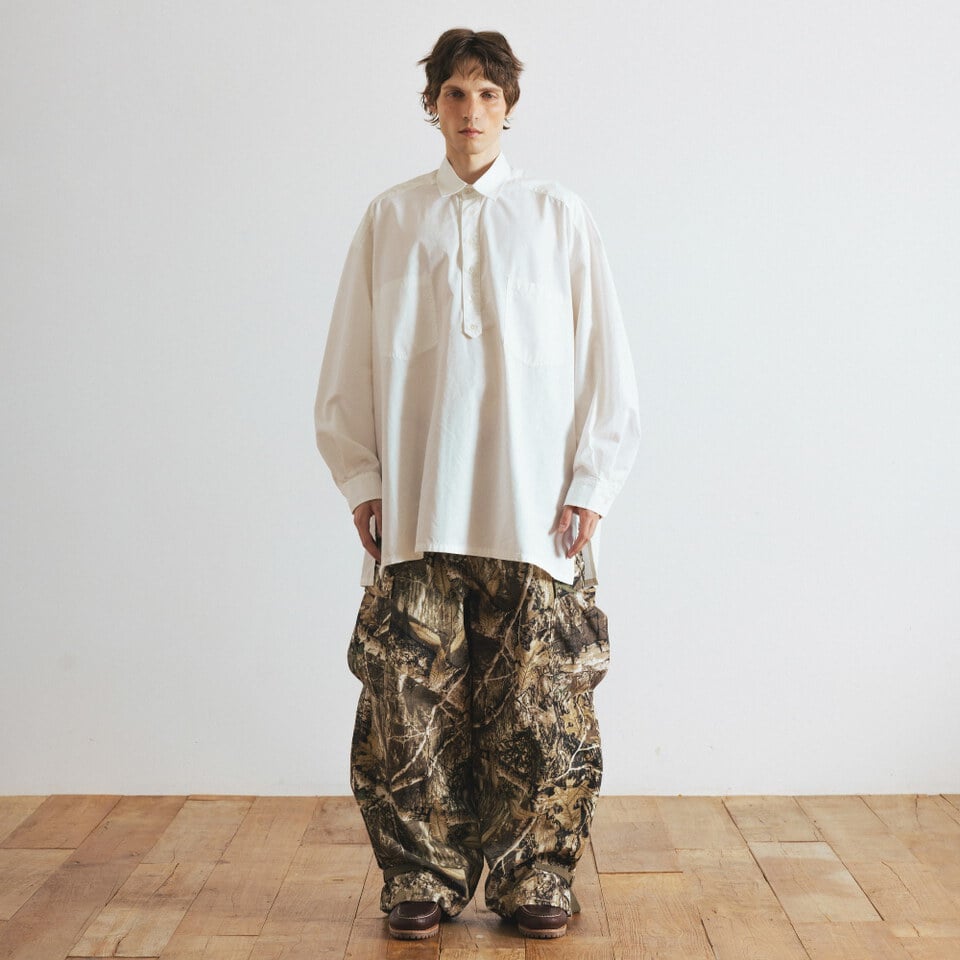 側開衩套頭襯衫 Pullover Side Slit Shirt