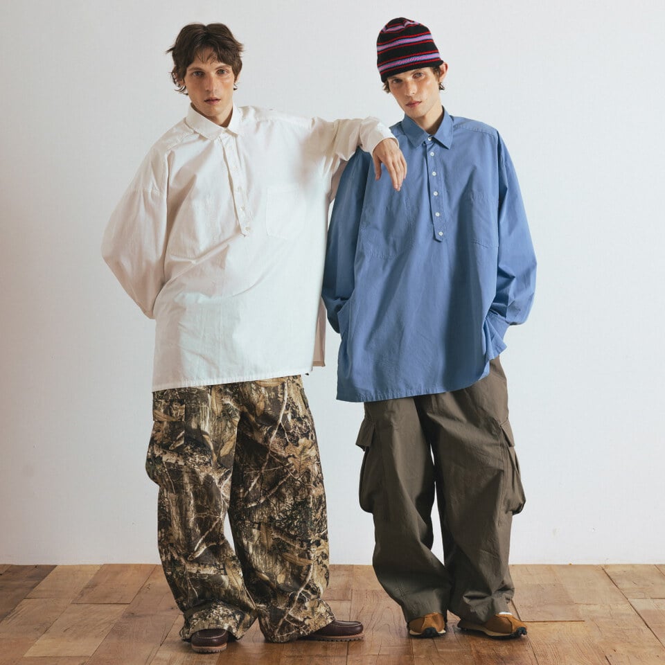 側開衩套頭襯衫 Pullover Side Slit Shirt