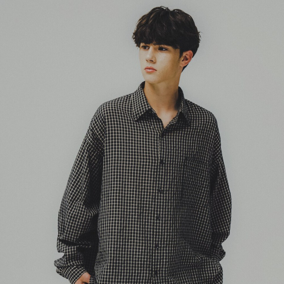 格紋口袋襯衫 Check Pocket Big Shirt