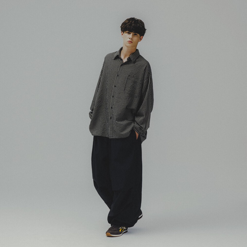 格紋口袋襯衫 Check Pocket Big Shirt