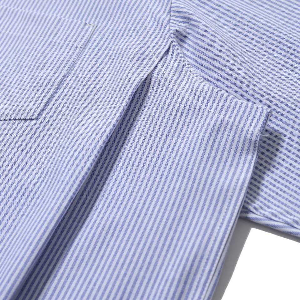 雙釦條紋襯衫 Double Button Striped Shirt