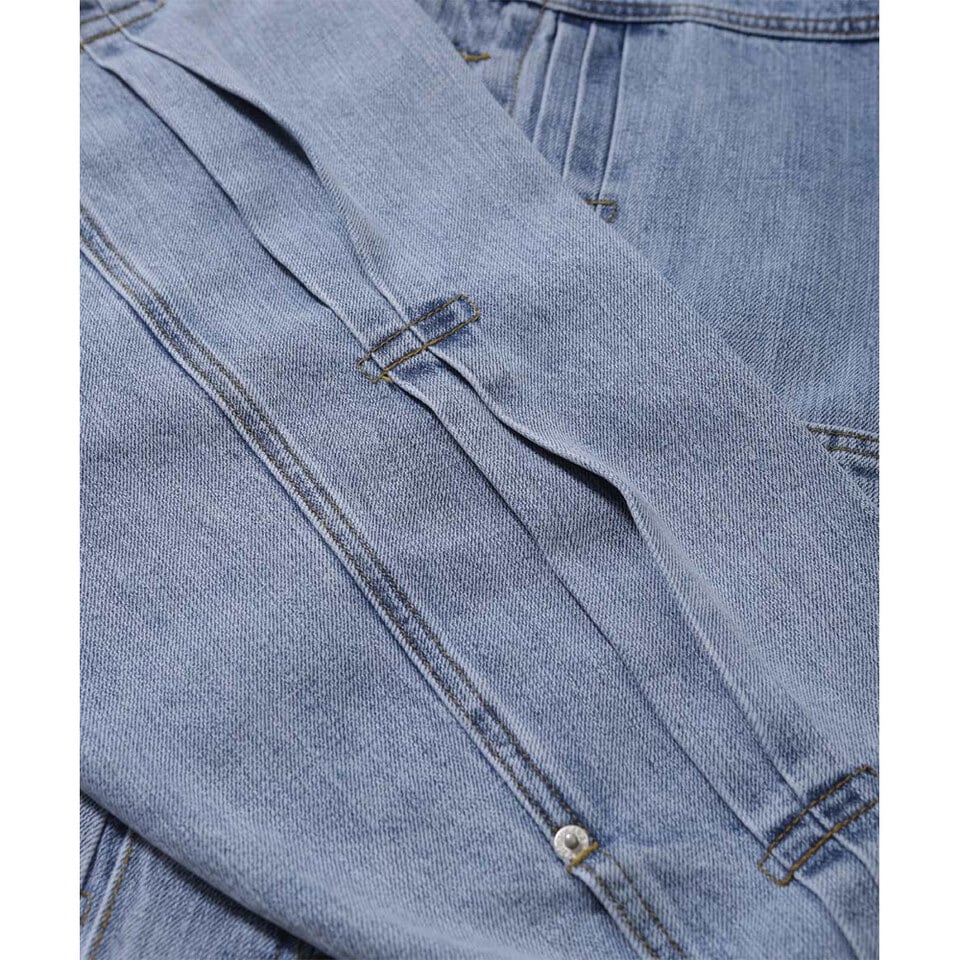 AGL1102-252 寬版牛仔外套 Pleated Wide Denim Jacket
