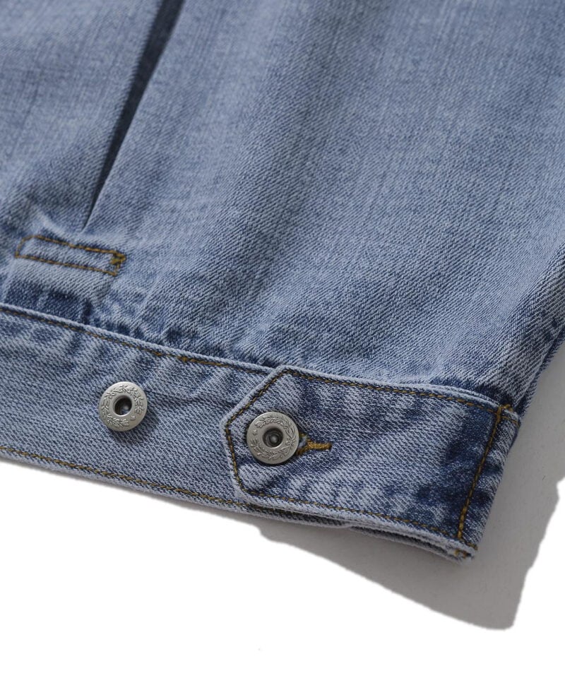 AGL1102-252 寬版牛仔外套 Pleated Wide Denim Jacket