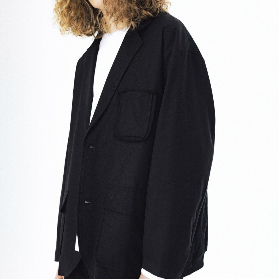 異材質西裝外套 Mix Structured Blazer