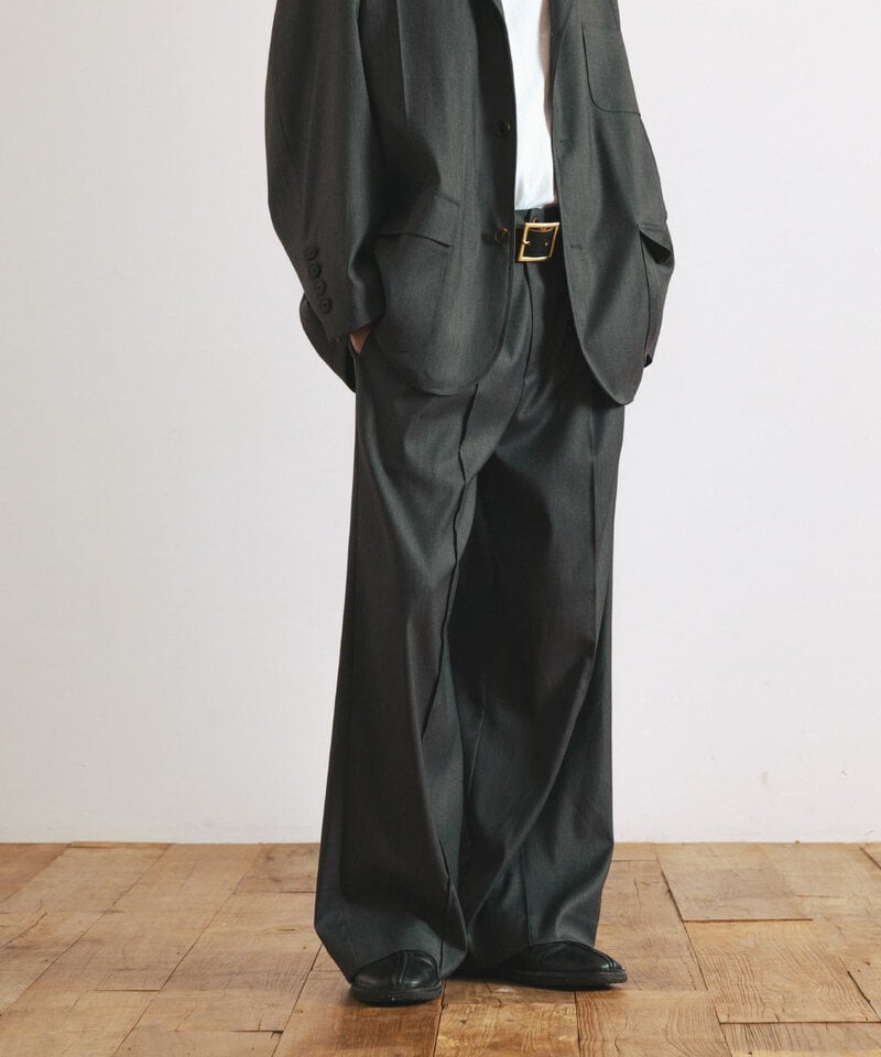 AGL1601-252 寬版西裝褲 Pin-Tucked Wide Trousers
