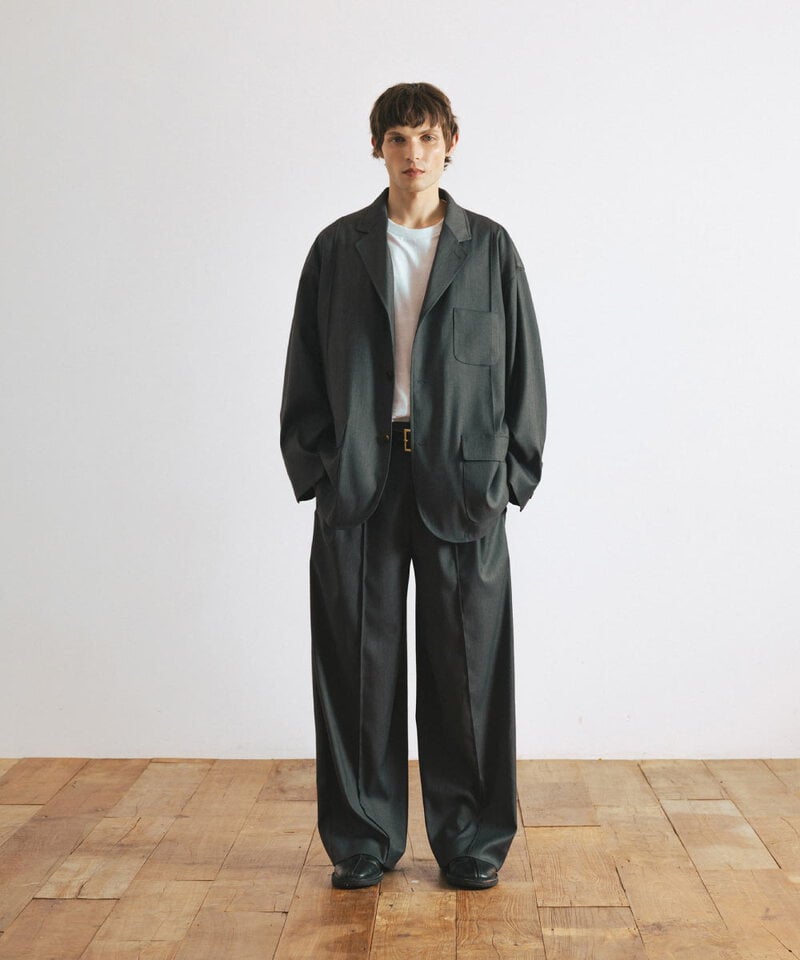 AGL1601-252 寬版西裝褲 Pin-Tucked Wide Trousers