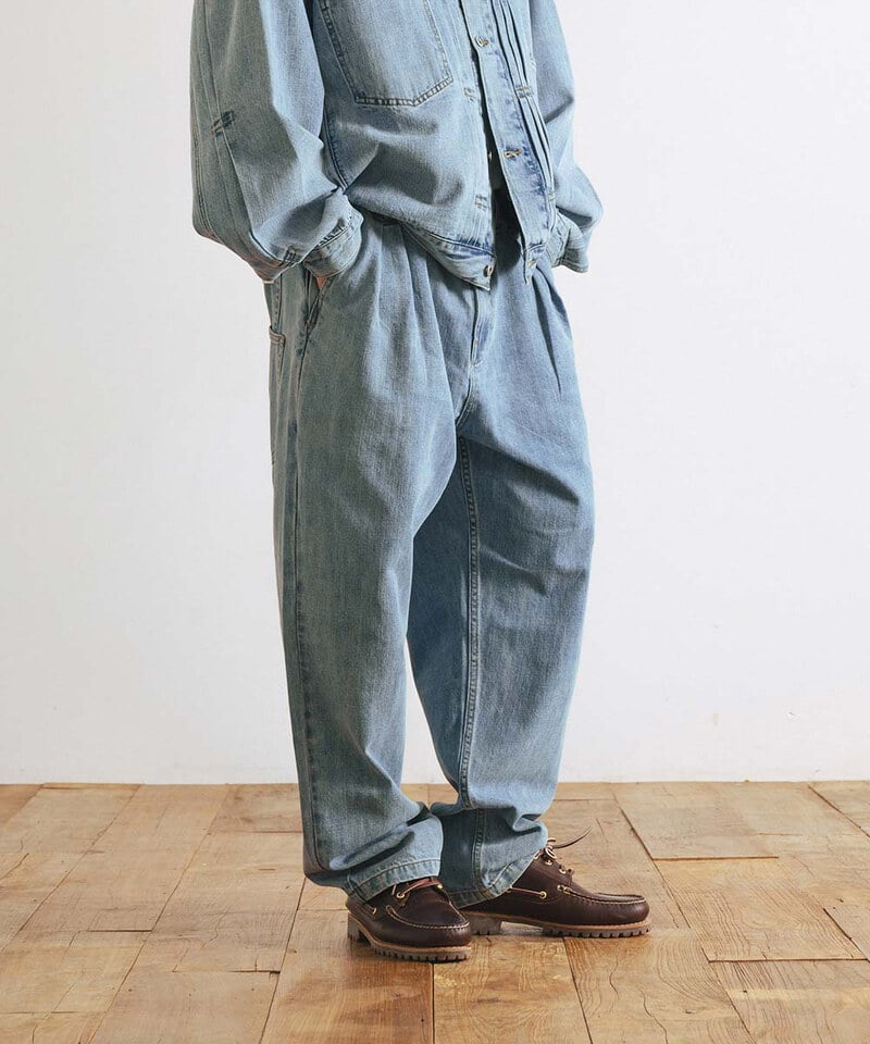 AGL1602-252 寬錐形牛仔褲 Wide Tapered Denim Pants