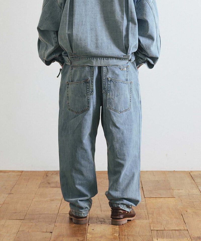 AGL1602-252 寬錐形牛仔褲 Wide Tapered Denim Pants