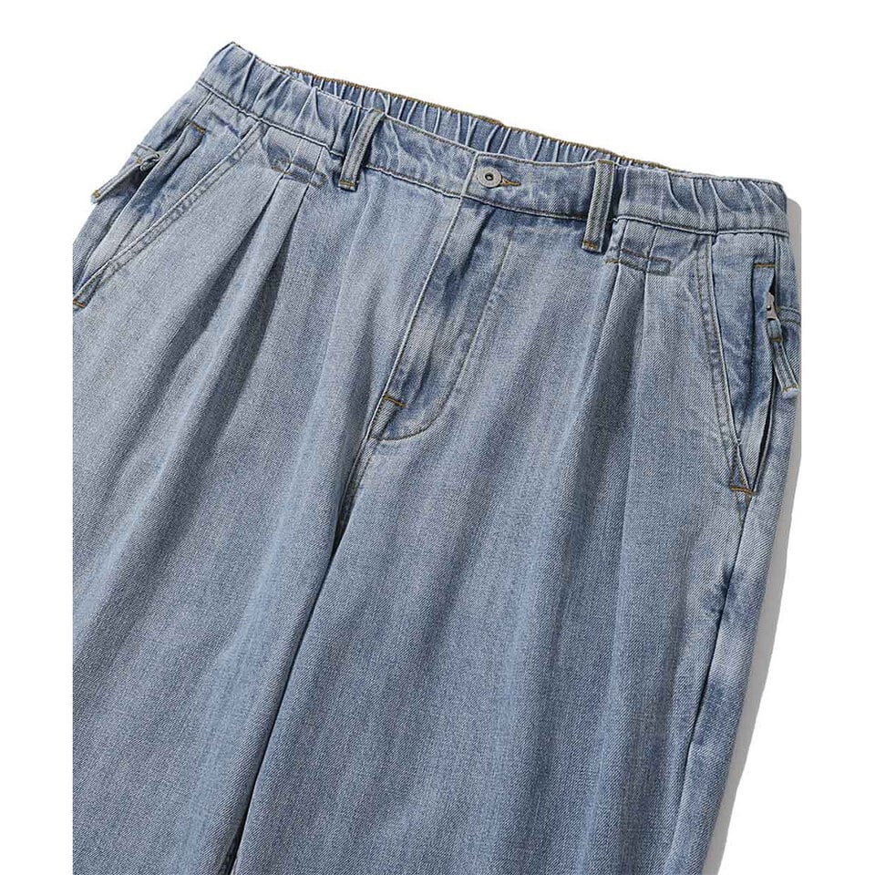 寬錐形牛仔褲 Wide Tapered Denim Pants