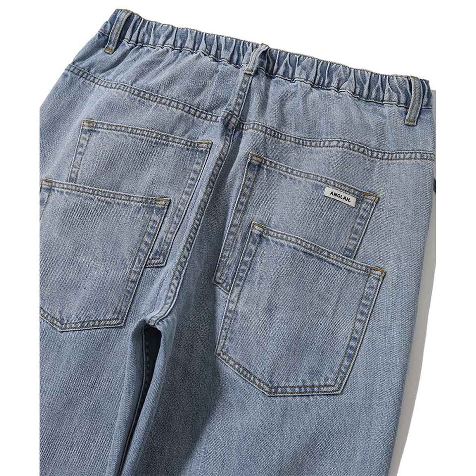 寬錐形牛仔褲 Wide Tapered Denim Pants