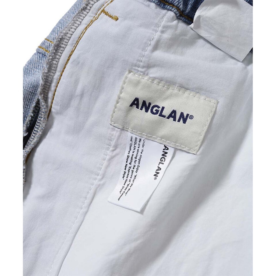 寬錐形牛仔褲 Wide Tapered Denim Pants