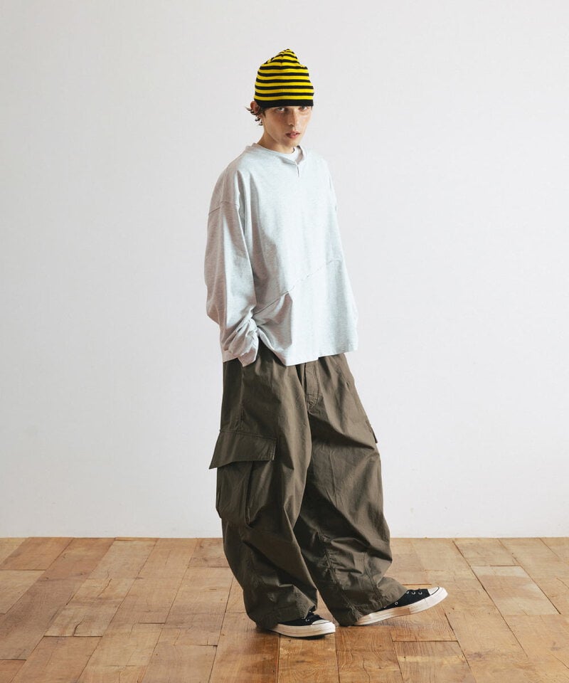 AGL1604-252 抗撕裂氣球工裝褲 Ripstop Cargo Shirring Balloon Pants