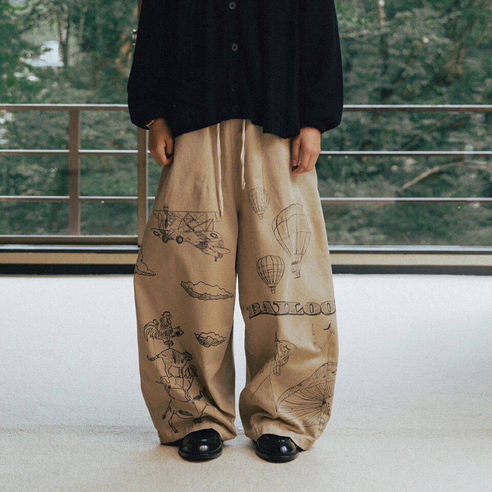 AGL1605-252 氣球褲 Painting Balloon Chino Pants