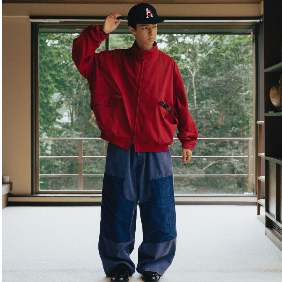 補丁工作褲 Patched Double Knee Cotton Pants