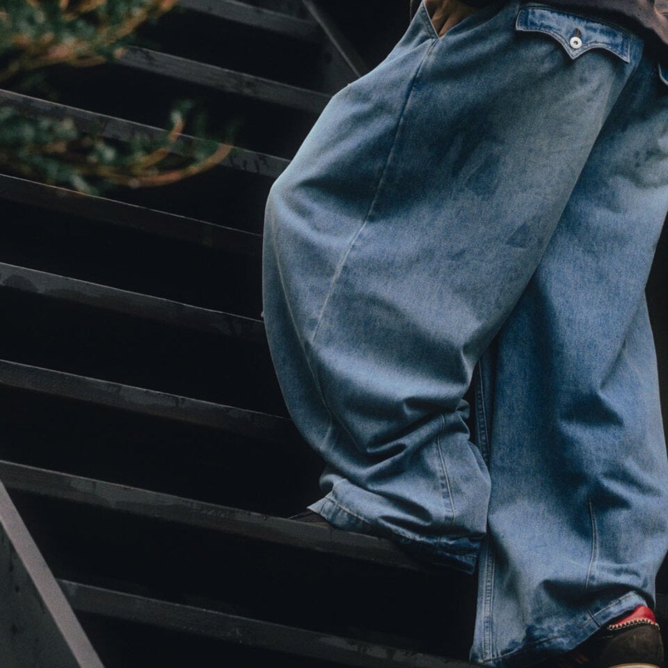 氣球丹寧褲 Western Balloon Denim Pants