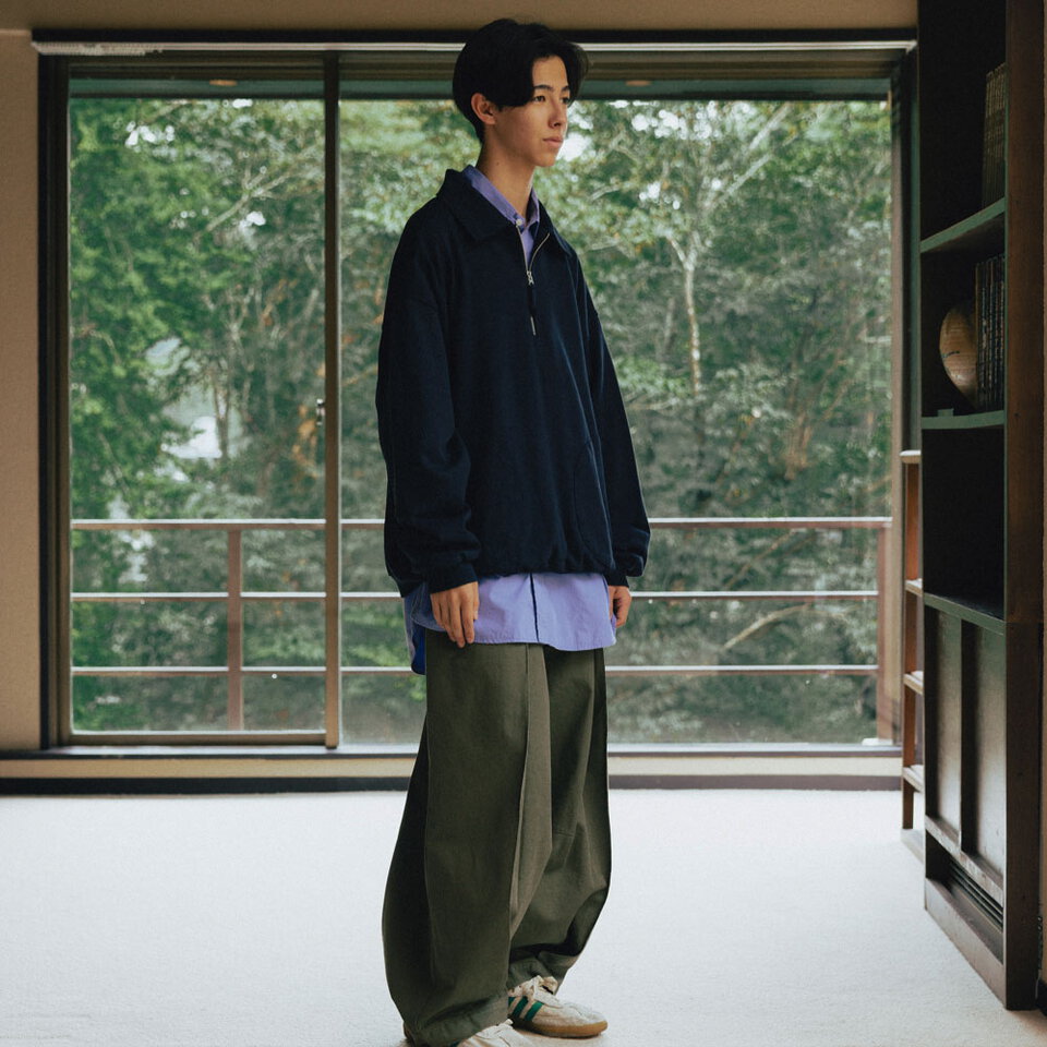 氣球褲 Deep Tuck Wide Chino Pants