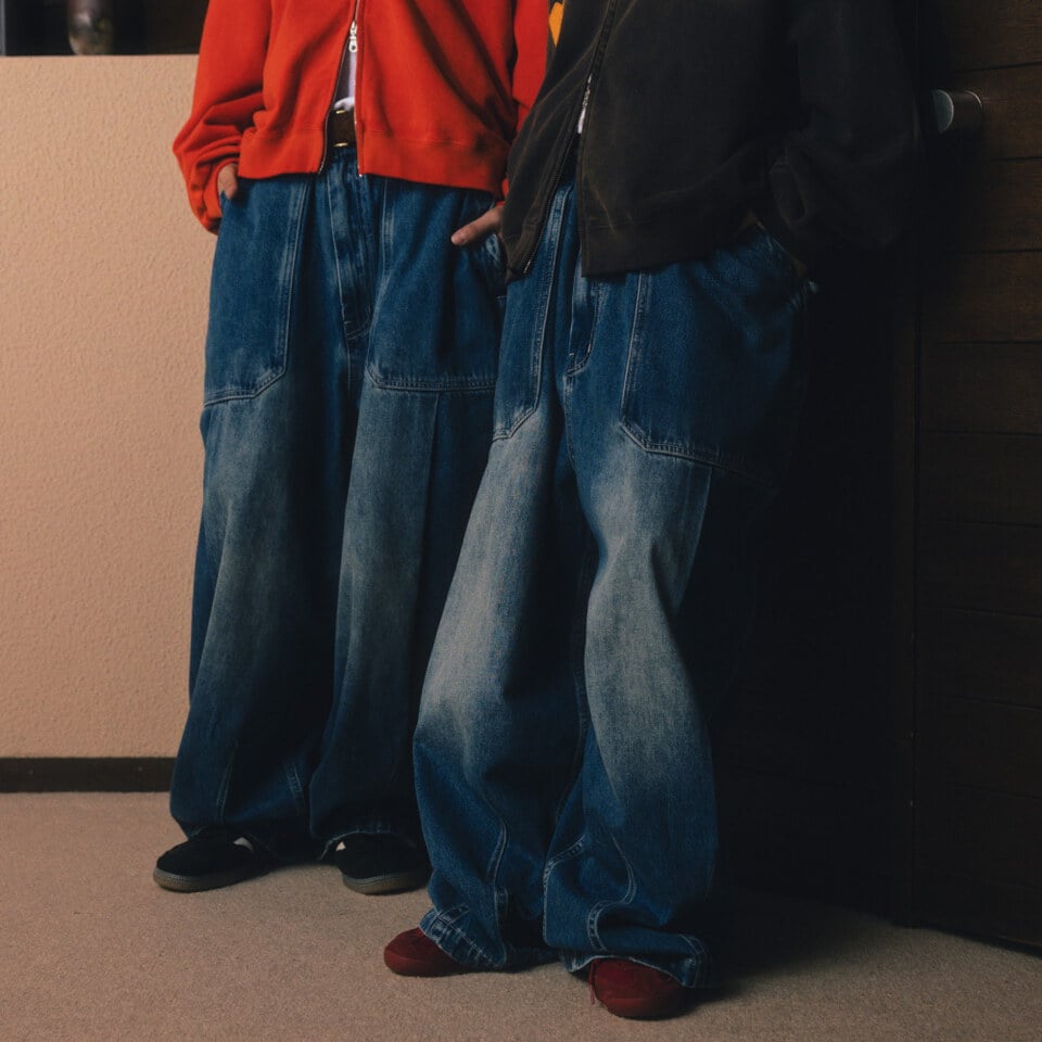 丹寧氣球褲 Fatigue Denim Balloon Pants