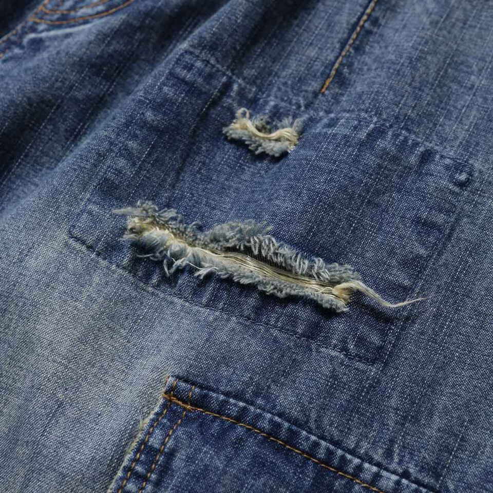 丹寧氣球長褲 Distressed Cargo Denim Balloon Pants